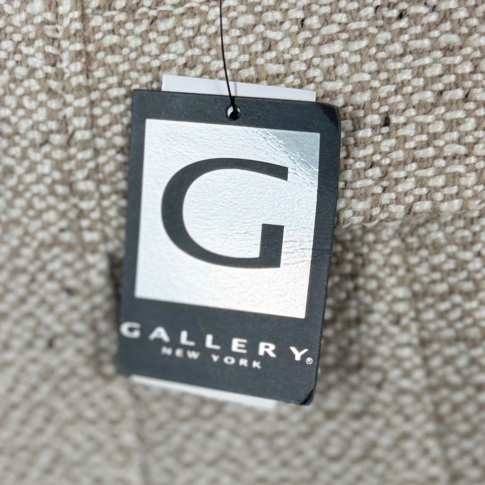 Gallery New York Walker Coat Medium Oatmeal Tweed Wool Blend NWT Chic Old Money - Picture 4 of 11